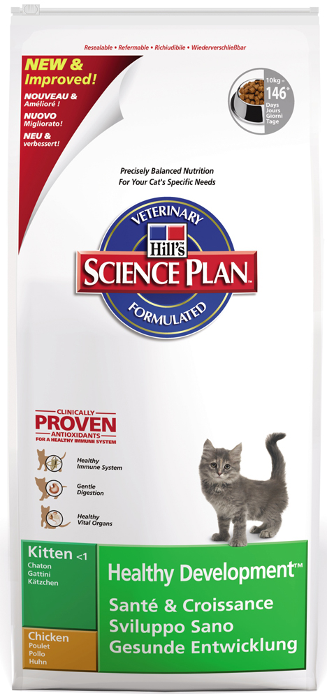 Image сухой корм для кошек Hills Science Plan Healthy Development Kitten Chicken 10 кг