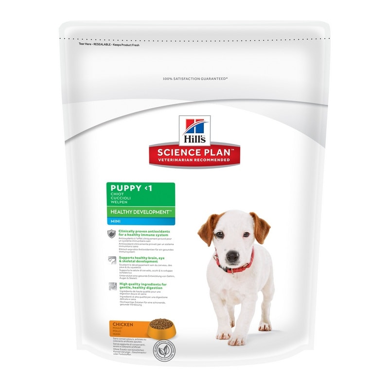 Image hill's Science Plan Сухой корм для щенков малых пород с курицей Puppy Healthy Development Mini Bites with Chicken (3 кг)