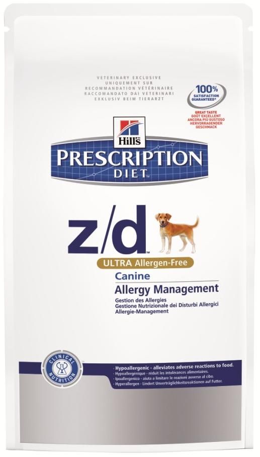 Image сухой корм Hills Prescription Diet z/d Canine Ultra Allirgen free диета для собак 10 кг