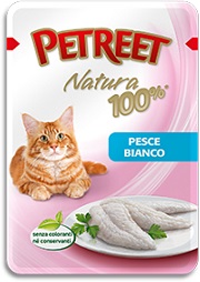 Image влажный корм для кошек Petreet Pesce Bianco 0,085 кг