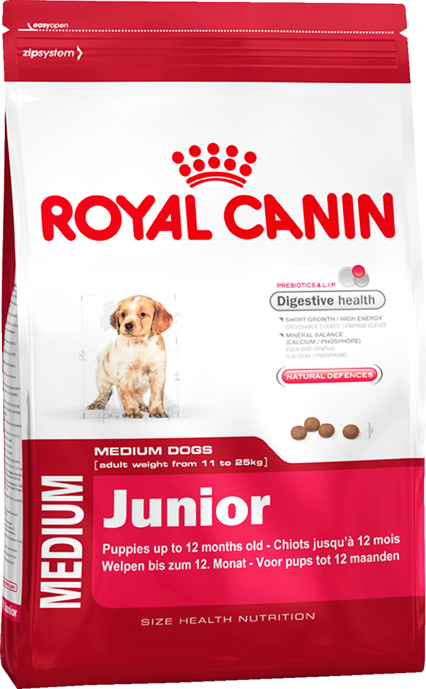 Image сухой корм для собак Royal Canin Medium Junior 3кг+ 1 кг