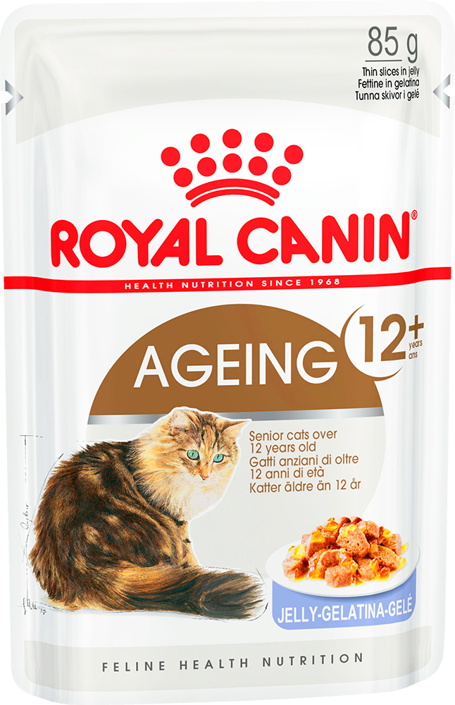 Image влажный корм для кошек Royal Canin Ageing + 12 в желе 12 шт 0,085 кг