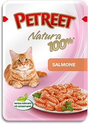 Image влажный корм для кошек Petreet Salmone 0,085 кг