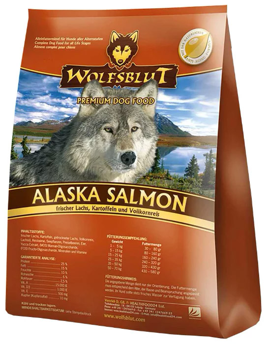 Image сухой корм для собак Wolfsblut Alaska Salmon 2 кг