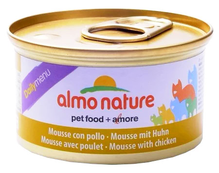 Image влажный корм для кошек Almo Nature Daily Menu Adult Cat Mousse with Chicken 0,085 кг