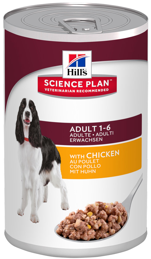 Image влажный корм для собак Hills Science Plan Adult with Chicken 0,37 кг