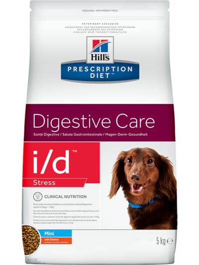 Image hill's Prescription Diet Сухой корм для собак мелких пород для лечения ЖКТ при стрессе Canine i/d Stress Mini (5 кг)