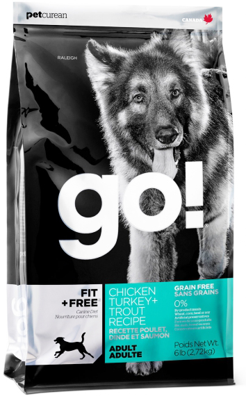 Image сухой корм для собак Go! Fit + Free Grain Free Dog Recipe 11,35 кг