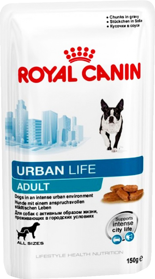 Image влажный корм для собак Royal Canin Urban Life Adult пауч 0,15 кг