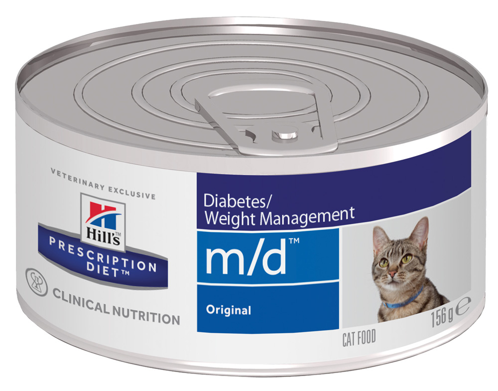 Image влажный корм Hills Prescription Diet m/d Feline Canned диета для кошек 0,156 кг