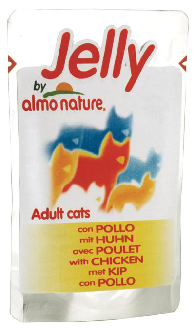 Image влажный корм для кошек Almo Nature Classic in Jelly Adult Cat with Chicken 0,07 кг