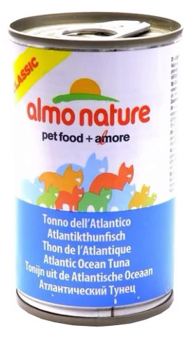 Image влажный корм для кошек Almo Nature Classic Adult Cat with Tuna and Shrimps 0,14 кг