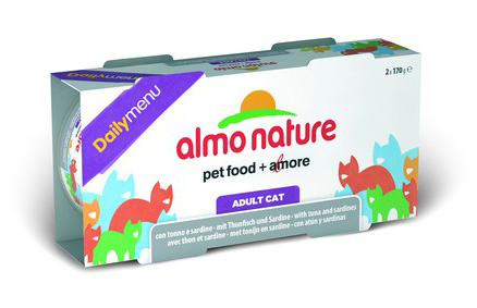 Image влажный корм для кошек Almo Nature Daily Menu Adult Cat with Tuna and Sardines 0,34 кг