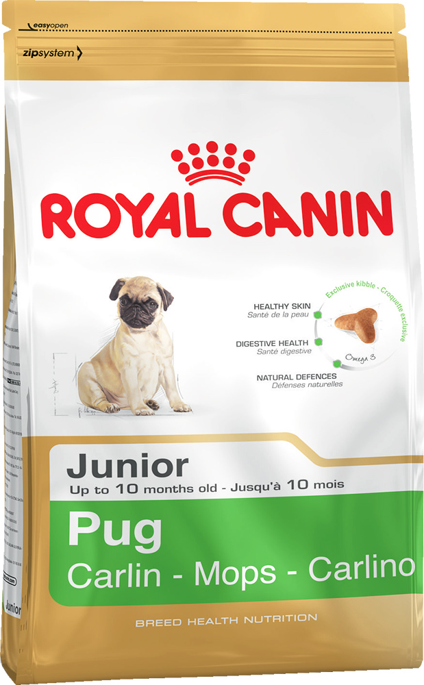 Image сухой корм для собак Royal Canin Pug Junior 1,5 кг