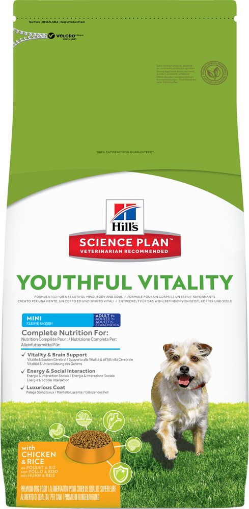 Image сухой корм для собак Hills Science Plan Youthful Vitality Mini Breed Adult 7+ 2,5 кг