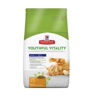 Image hill's Science Plan Сухой корм для пожилых кошек старше 7 лет с курицей Feline Adult 7+ Youthful Vitality Chicken (1,5 кг)