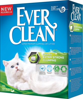 Image наполнитель Ever Clean Extra Strong Clumping Unscented комкующийся бентонит без запаха 10кг 10 л