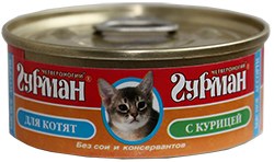 Image влажный корм для котят Четвероногий Гурман Мясное ассорти с курицей 0,1 кг