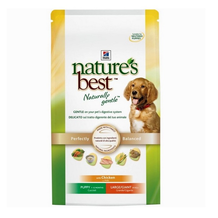 Image hill's Nature's Best Сухой корм для щенков крупных пород с курой и овощами Puppy Large/Giant (11 кг)