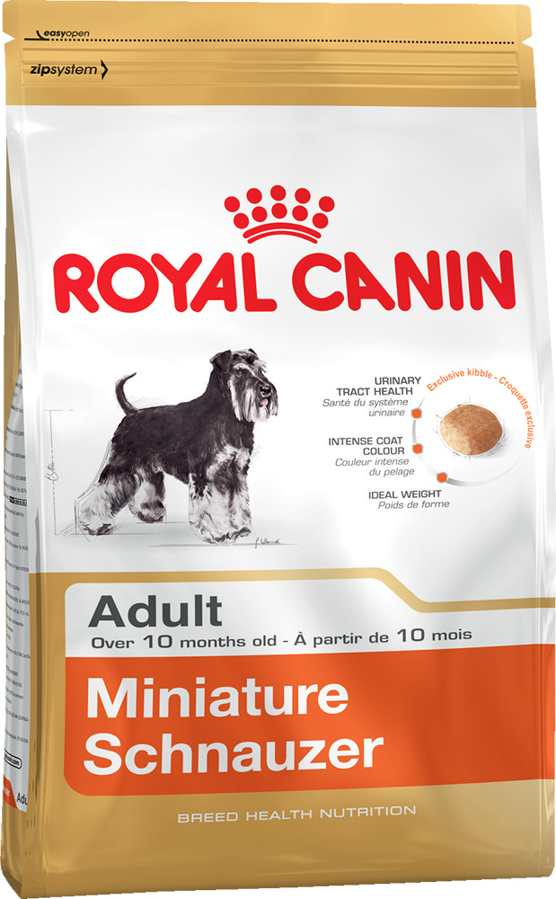 Image сухой корм для собак Royal Canin Miniature Schnauzer Adult 3 кг