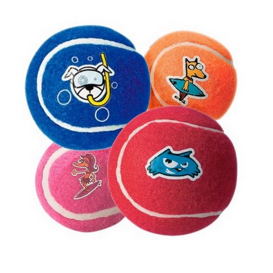 Image jolly Pets Игрушка мяч на канате Romp-n-Roll Ball для собак, красный
