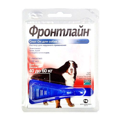 Image BAYER ADVANTIX для собак от блох, клещей, комаров 400 (25-40кг веса) 1 пипетка