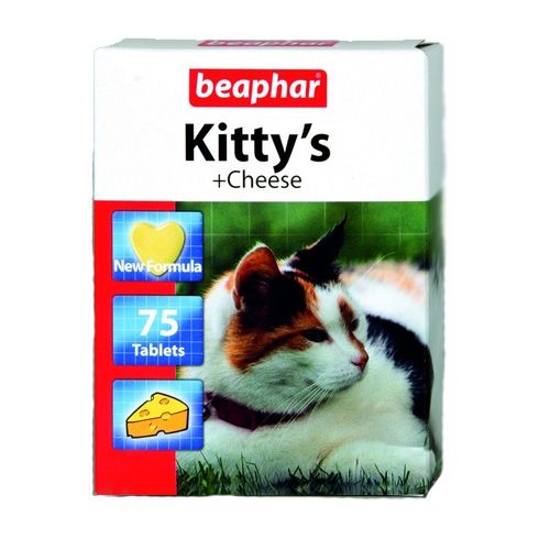 Image BEAPHAR Витамины для кошек с сыром &quot;Kitty's+Cheese&quot; 75шт