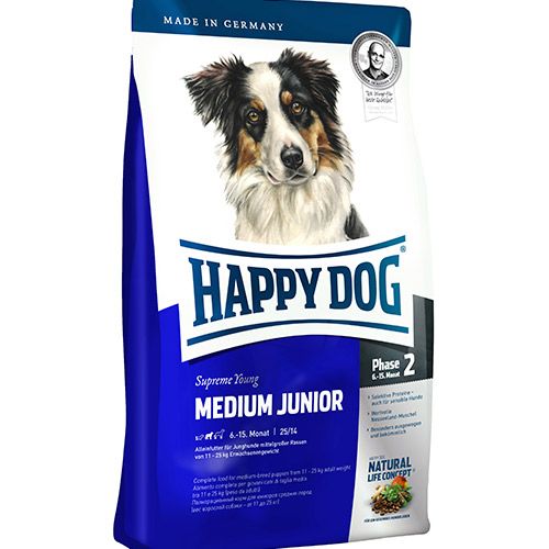 Image сухой корм Happy Dog Supreme Sensible Irland для взрослых собак с мясом лосося и кролика - 1 кг