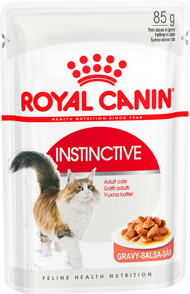 Image влажный корм для кошек Royal Canin Instinctive в соусе пауч 12 шт 0,085 кг