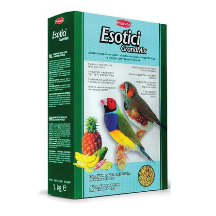 Image padovan GRANDMIX Esotici комплексный основной корм для экзотических птиц, 1 кг