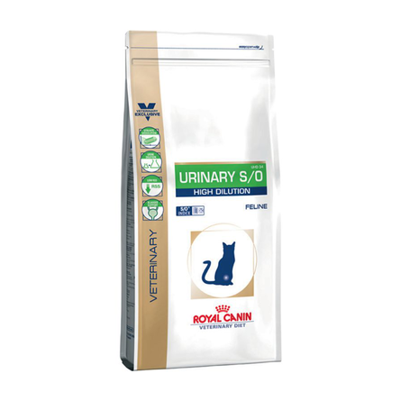 Image royal Canin Urinary S/O High Dilution Сухой лечебный корм для кошек при заболеваниях мочевыводящих путей, 1,5 кг