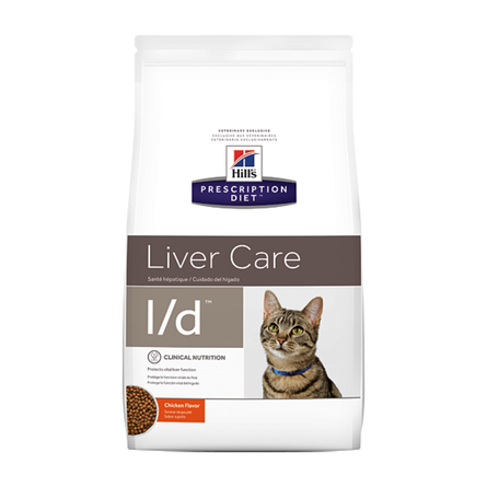 Image hill's Prescription Diet Liver Care i/d Сухой лечебный корм для кошек при заболеваниях печени (с курицей), 1,5 кг