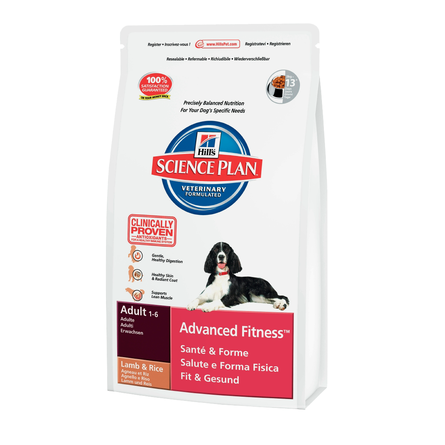 Image hill's Science Plan Canine Adult Advanced Fitness Medium Сухой корм для взрослых собак всех пород (с ягнёнком и рисом), 3 кг