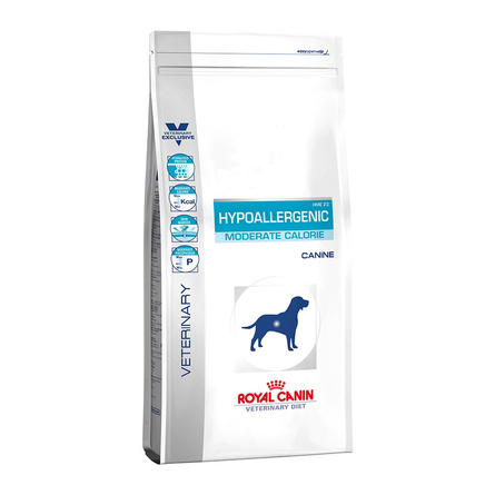 Image royal Canin Hypoallegenic HME23 Moderate Calorie Сухой лечебный корм для собак при заболеваниях кожи и аллергиях и с избыточным весом, 1,5 кг