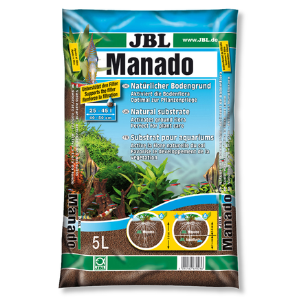 Image JBL Mahado питательный грунт, улучшающий качество воды и стимулирующий рост растений, 5 л