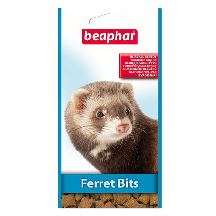 Image beaphar Ferret Bits Лакомство для взрослых хорьков (подушечки), 35 гр