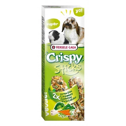 Image versele Laga Crispy Sticks Лакомство для взрослых кроликов и морских свинок (с овощами), 110 гр