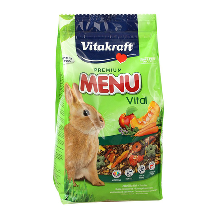 Image vitakraft Menu Vital Сухой корм для взрослых кроликов, 1 кг