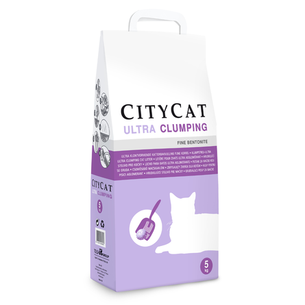 Image citycat Ultra Глиняный комкующийся наполнитель для кошек, 5 кг