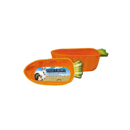 Image super Pet Миска керамическая "Морковка" для грызунов, 620 мл