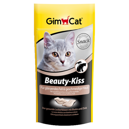 Image gimcat Beauty-Kiss Витаминизированное лакомство для взрослых кошек (с биотином и цинком), 40 гр