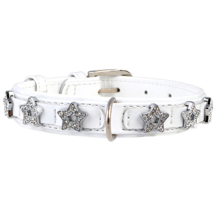 Image coLLaR Ошейник "Glamour" для борзых собак, без украшений, ширина 1,5 см, длина 23-27 см, зеленый