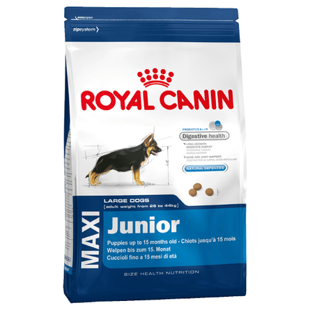 Image увеличенная упаковка Royal Canin Maxi Junior Сухой корм для щенков крупных пород (3+1 кг), 4 кг