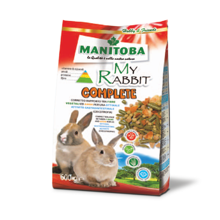 Image MANITOBA MY RABBIT COMPLETE Корм для карликовых кроликов и кроликов с чувствительным желудком, 600 гр