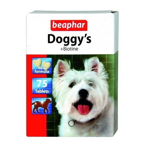 Image BEAPHAR Витамины для собак с биотином &quot;Doggy's+Biotin&quot; 75шт