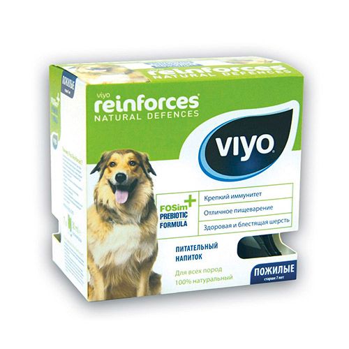 Image VIYO Reinforces Dog Senior пребиотический напиток для пожилых собак 7х30мл