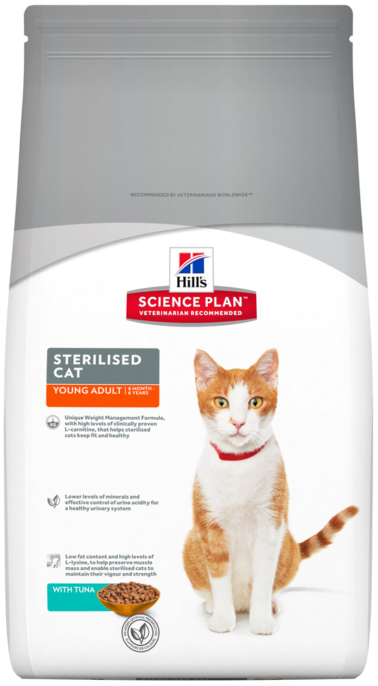 Image сухой корм для кошек Hills Science Plan Sterilised Cat Young Adult Tuna 1,5 кг