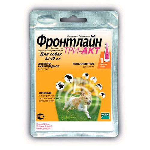 Image BAYER ADVANTIX для собак от блох, клещей, комаров 100 (4-10кг веса) 1 пипетка