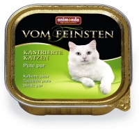 Image animonda VOM FEINSTEN ADULT for castrated cats паштет для кастрированных кошек и котов с отборной индейкой 100 гр. арт. 13.83856