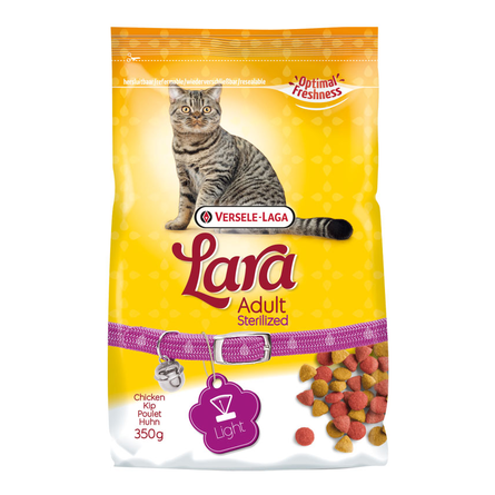 Image lara Adult Sterilized Сухой корм для взрослых стерилизованных кошек и кастрированных котов (с курицей), 350 гр
